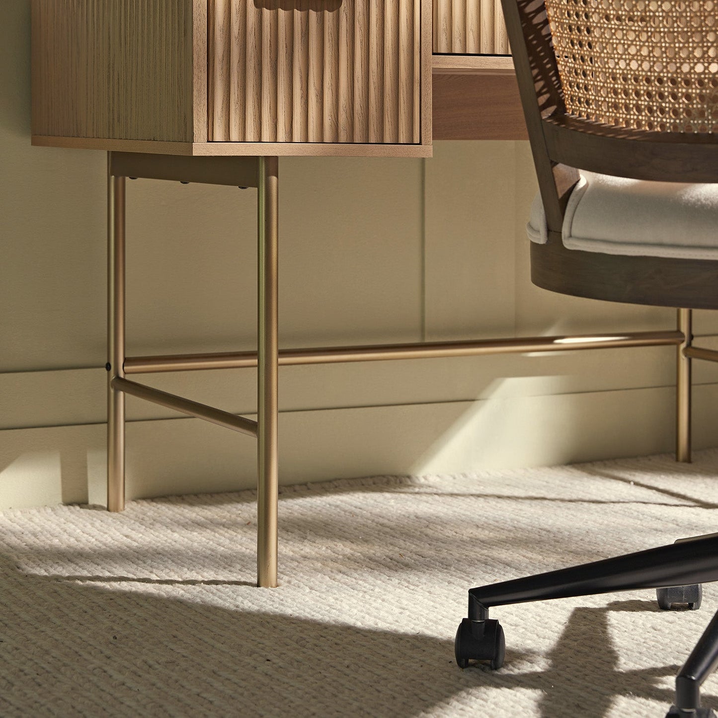 Coiffeuse Richmond Ridged, frêne clair