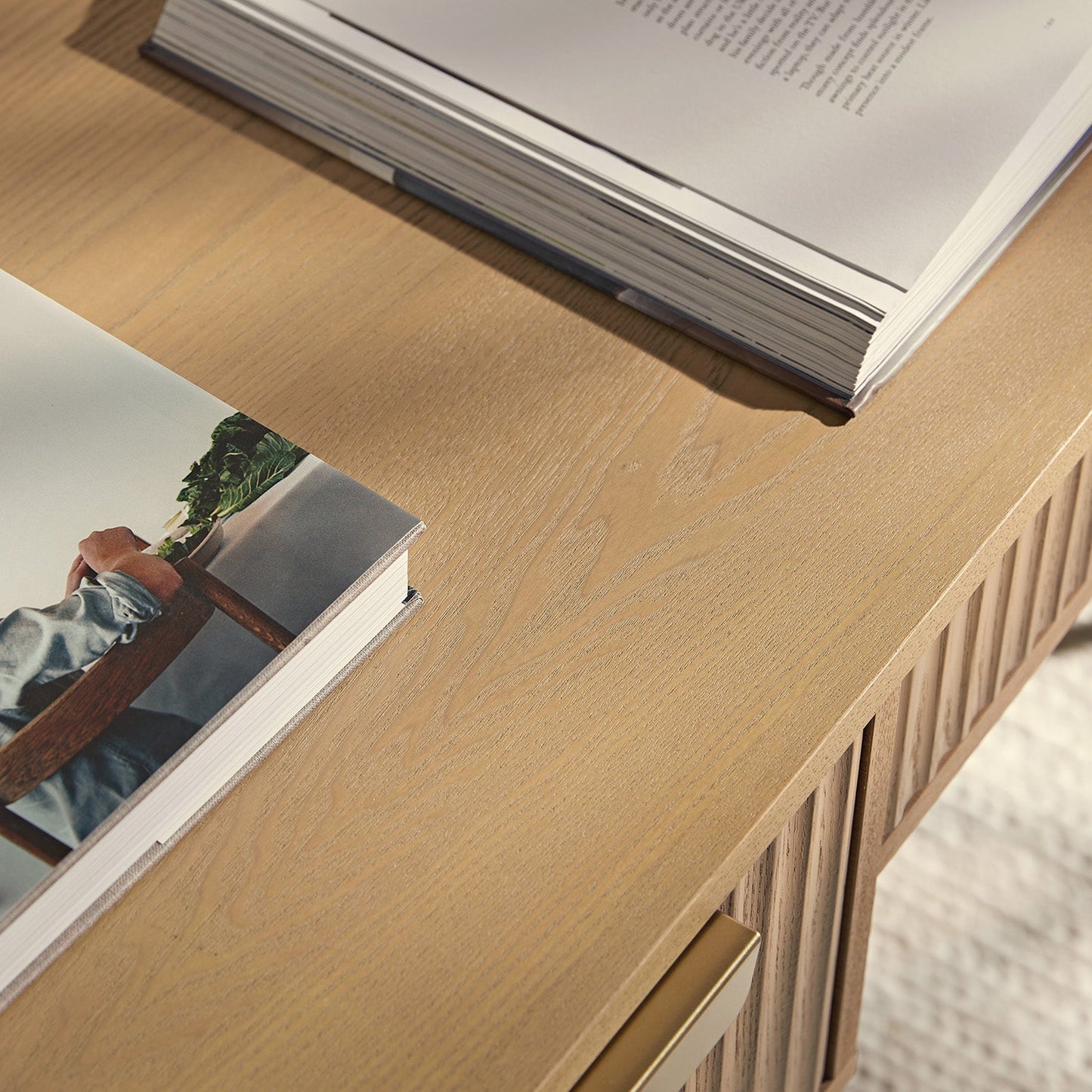 Coiffeuse Richmond Ridged, frêne clair