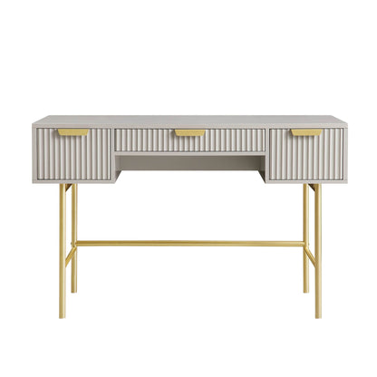 Coiffeuse Richmond Ridged, taupe mat