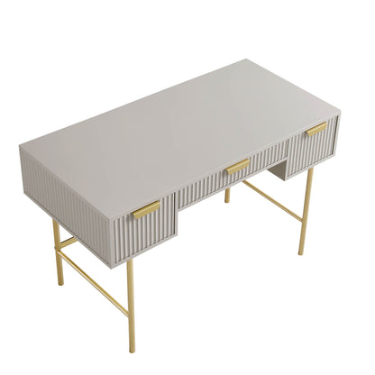 Coiffeuse Richmond Ridged, taupe mat