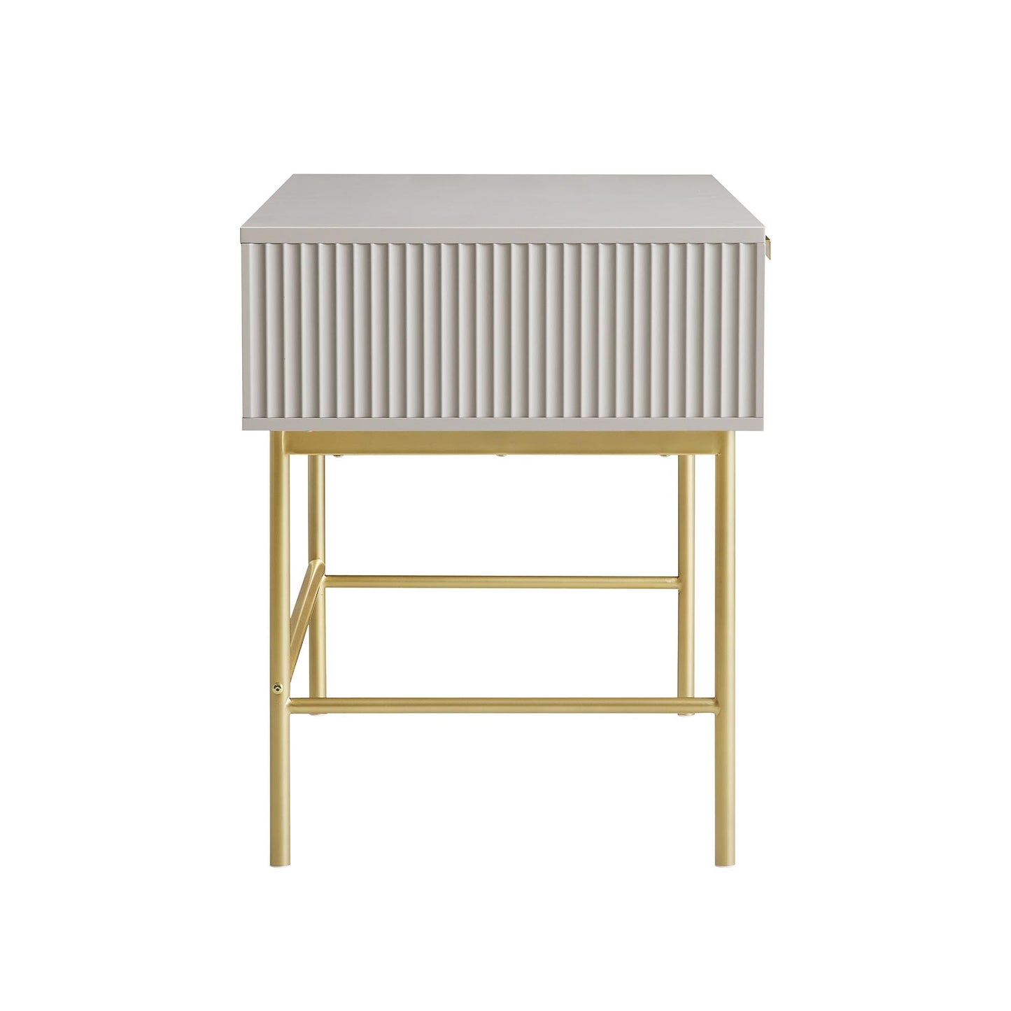 Coiffeuse Richmond Ridged, taupe mat