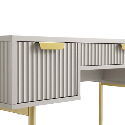 Coiffeuse Richmond Ridged, taupe mat