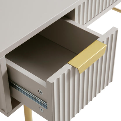 Coiffeuse Richmond Ridged, taupe mat