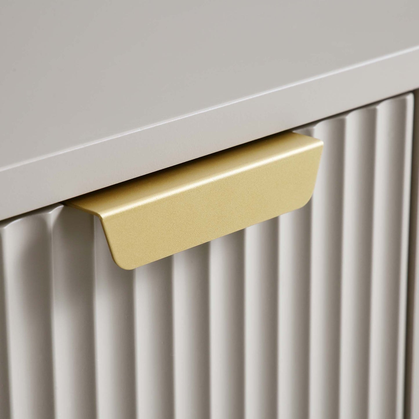 Coiffeuse Richmond Ridged, taupe mat