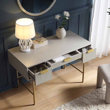 Coiffeuse Richmond Ridged, taupe mat