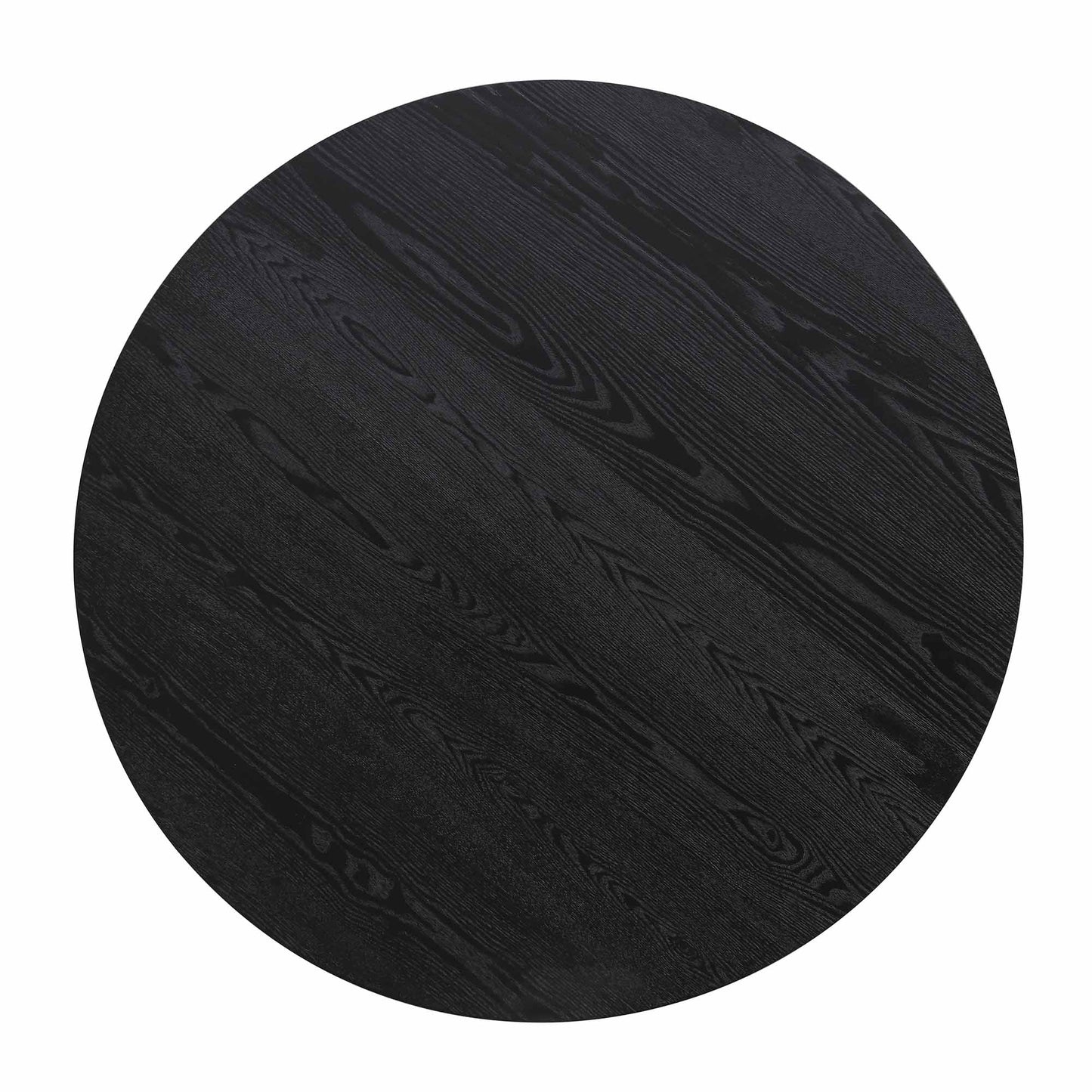 Table à manger ronde Maru en chêne noir