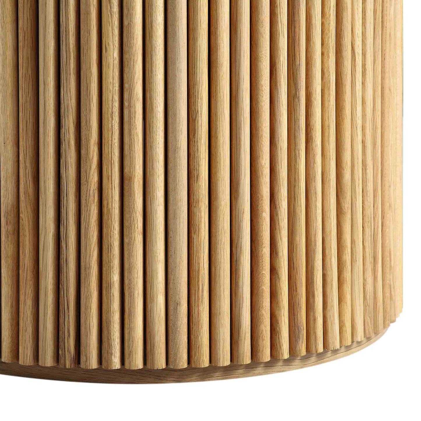 Table à manger ronde sur piédestal en chêne Maru, chêne