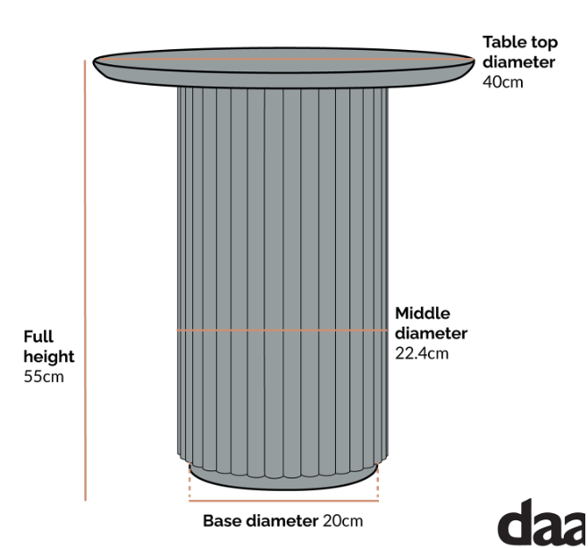Table d'appoint ronde en chêne Maru, chêne