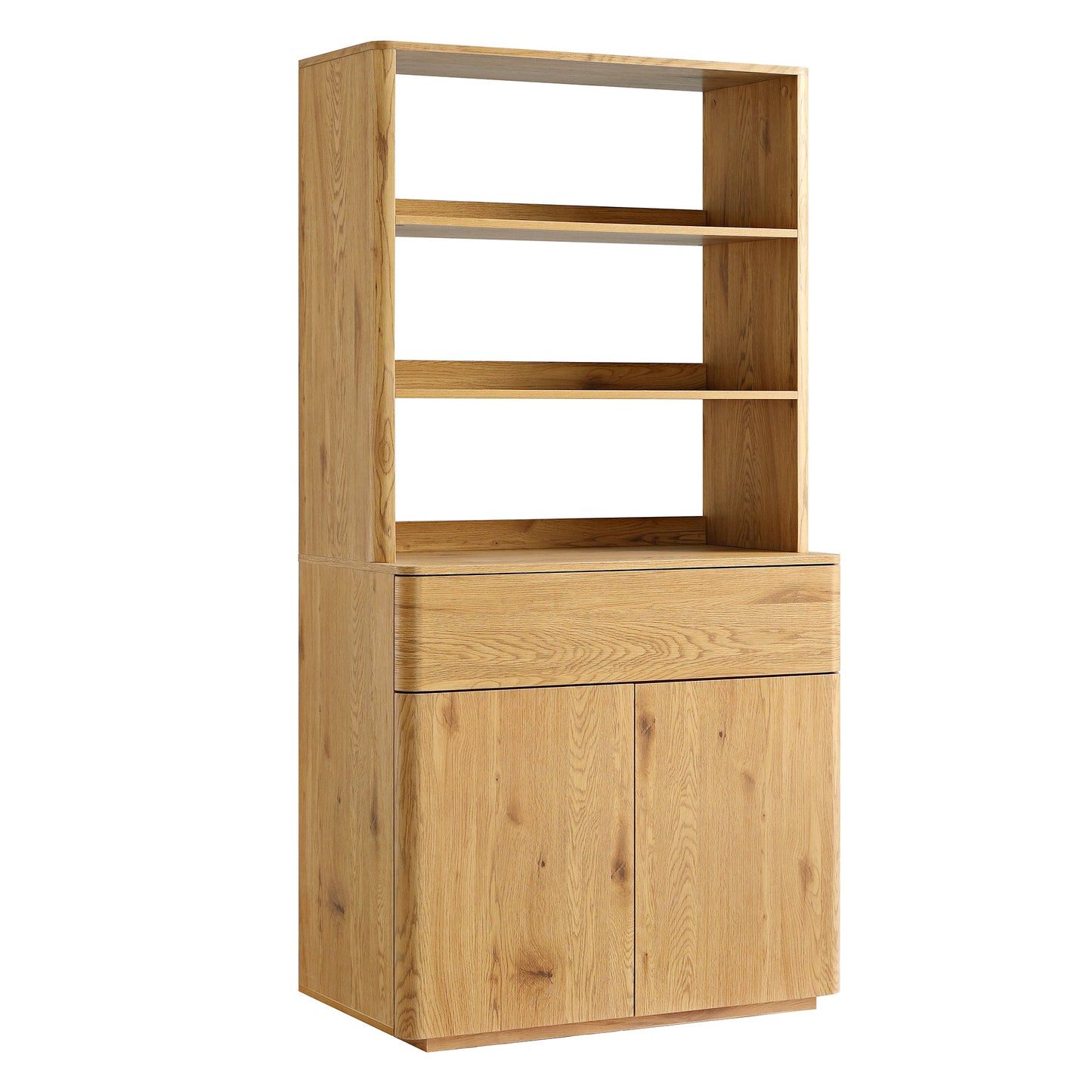 Commode à bords incurvés Agnes, naturel