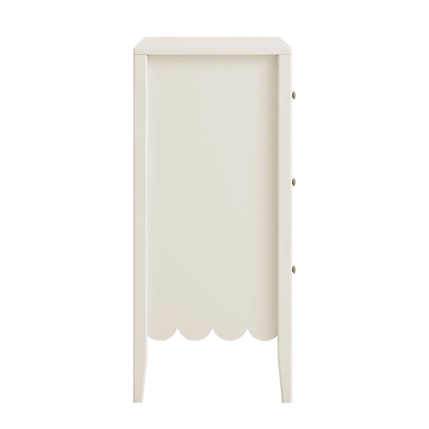 Commode 3 tiroirs à bords festonnés Henley, sable clair