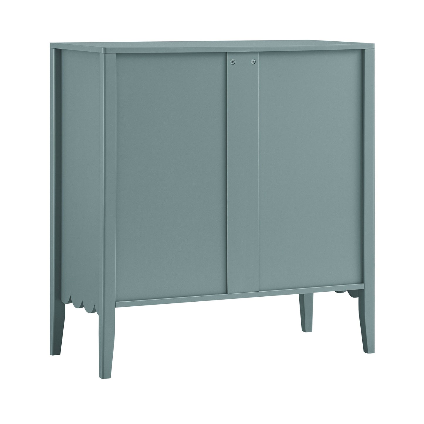 Commode 3 tiroirs à bords festonnés Henley, épicéa bleu