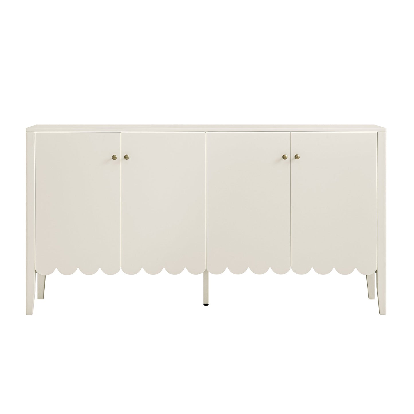 Buffet Henley à bords festonnés, 150 cm de large, sable clair