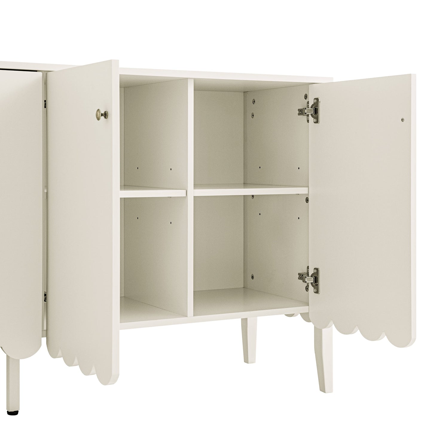 Buffet Henley à bords festonnés, 150 cm de large, sable clair