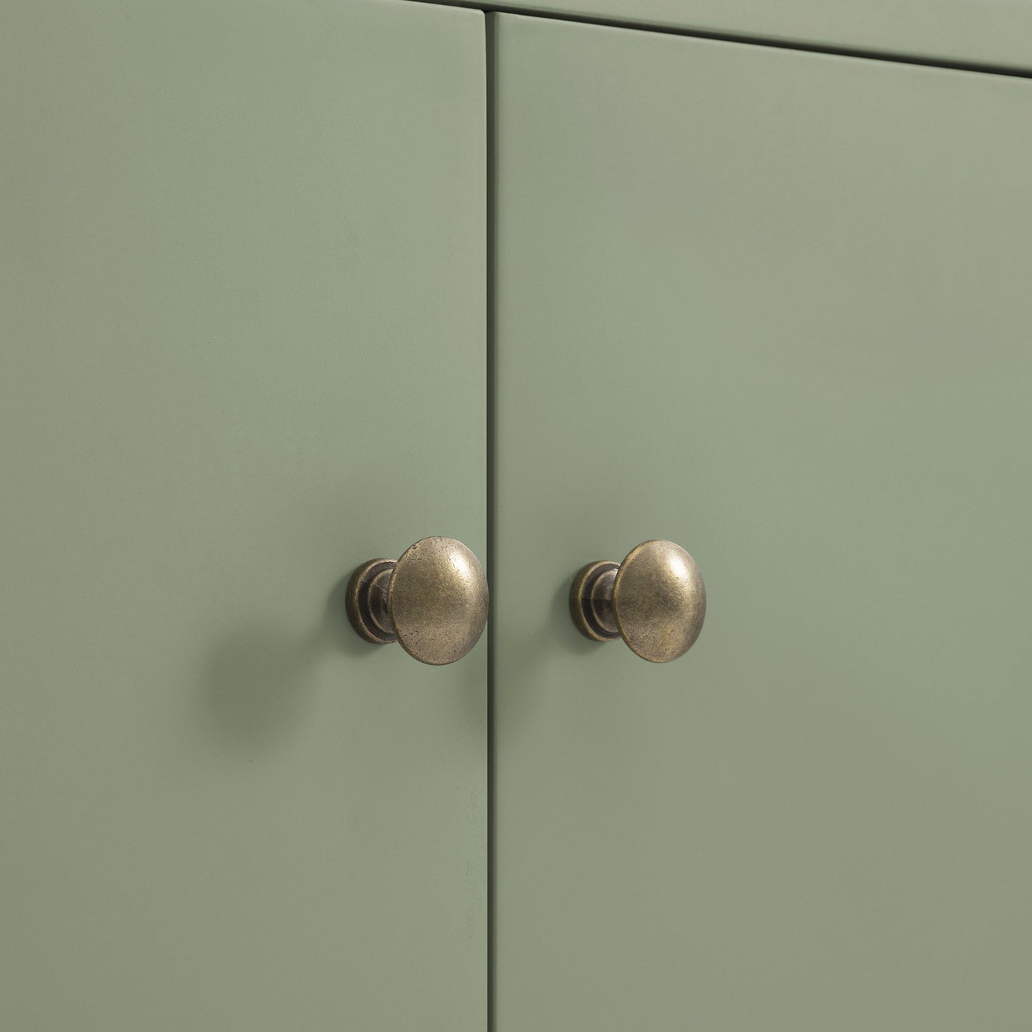 Buffet Henley à bords festonnés, 150 cm de large, vert sauge