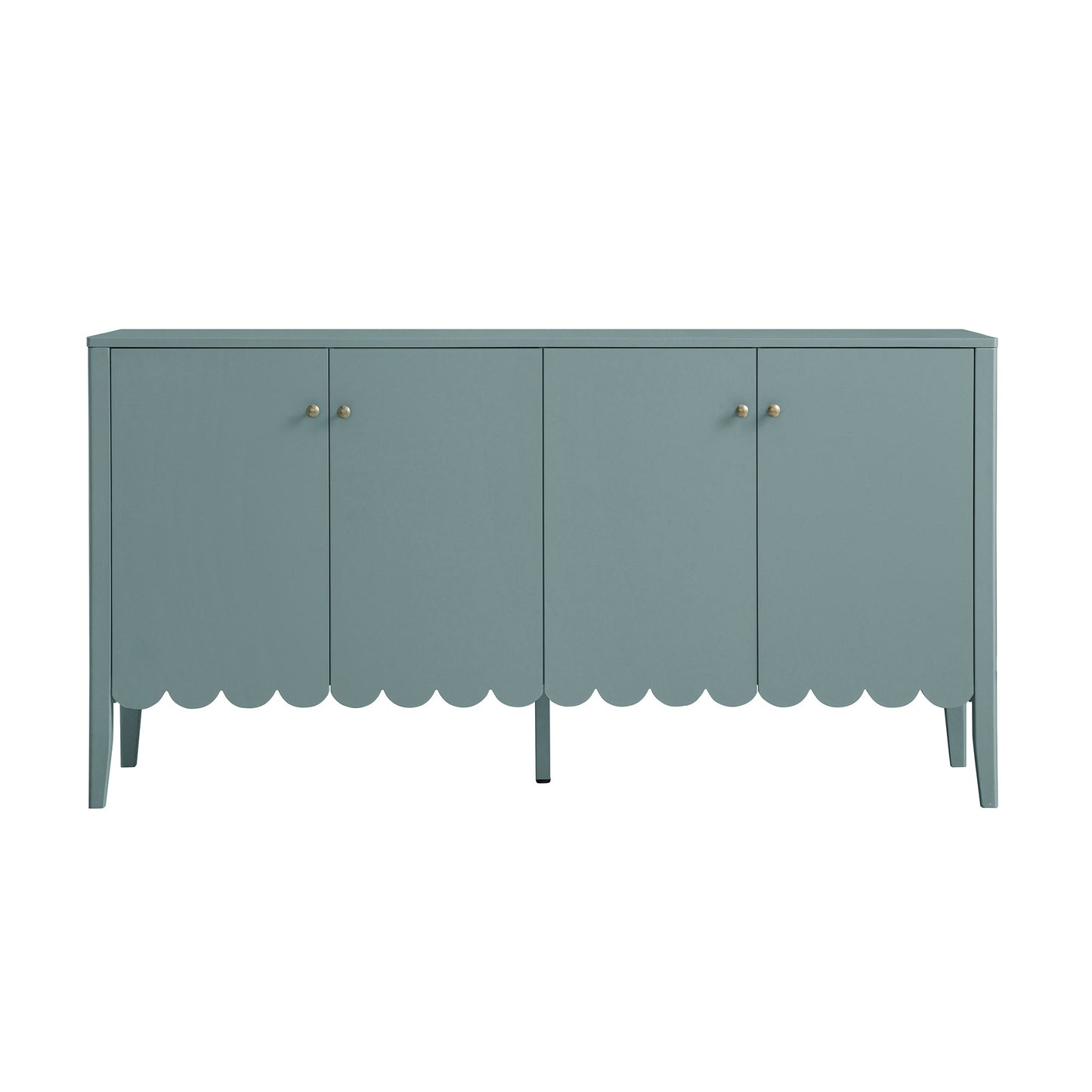 Buffet Henley à bords festonnés, 150 cm de large, épicéa bleu