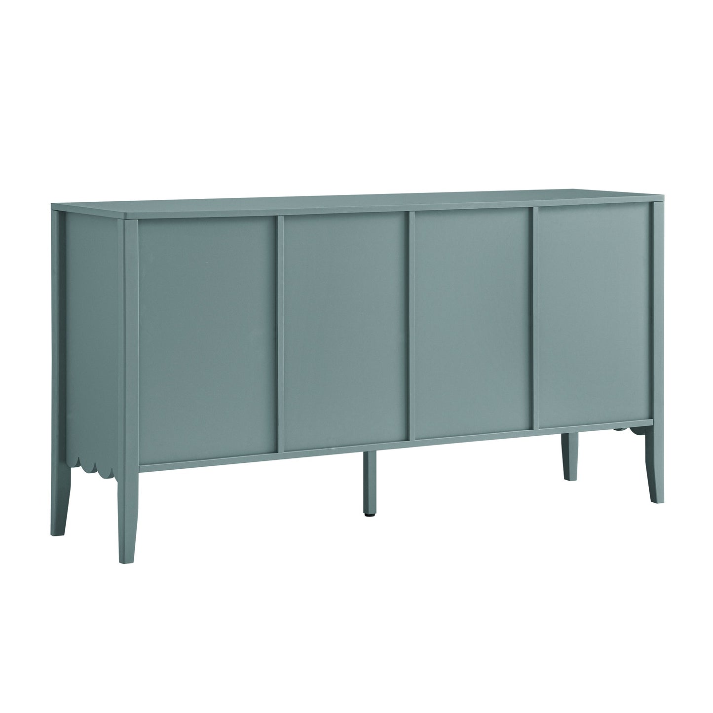 Buffet Henley à bords festonnés, 150 cm de large, épicéa bleu