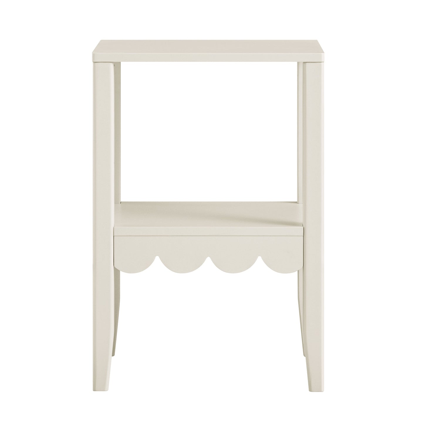 Table d'appoint à bords festonnés Henley, sable clair