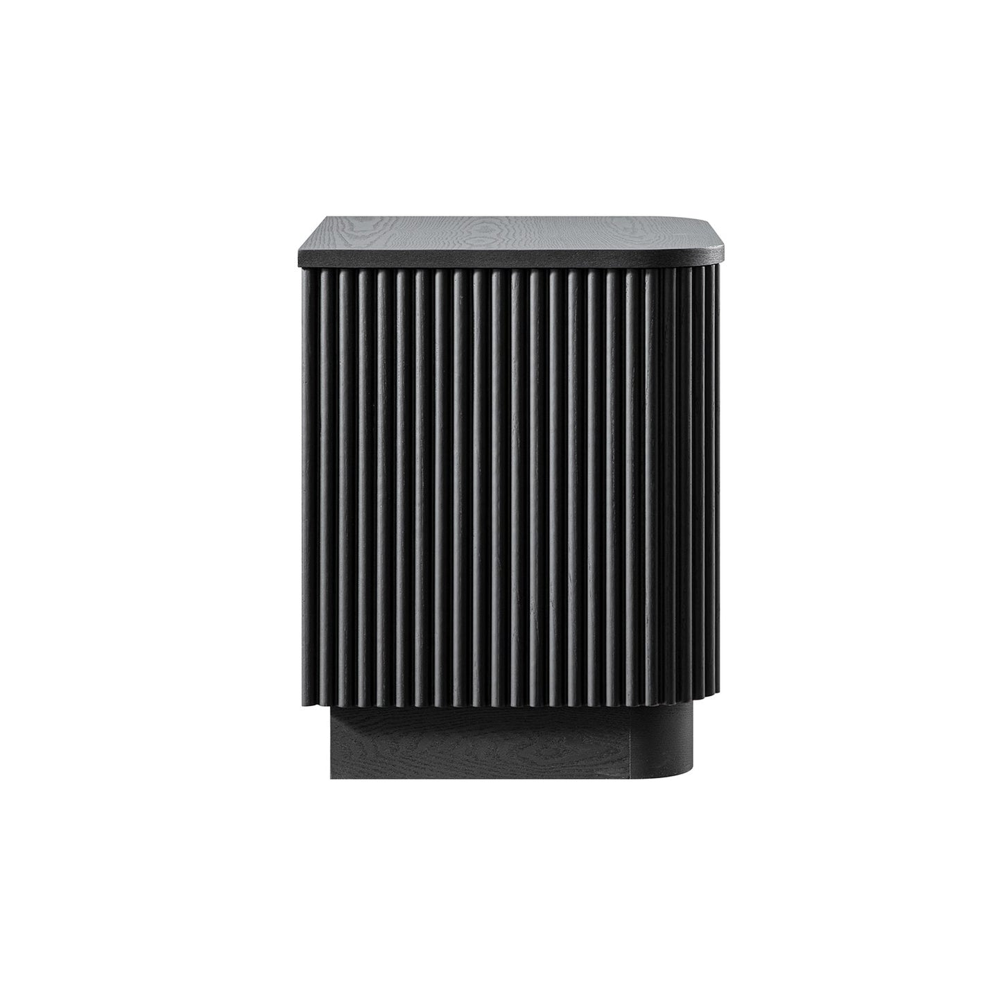 Table de chevet Maru à 1 tiroir, noire