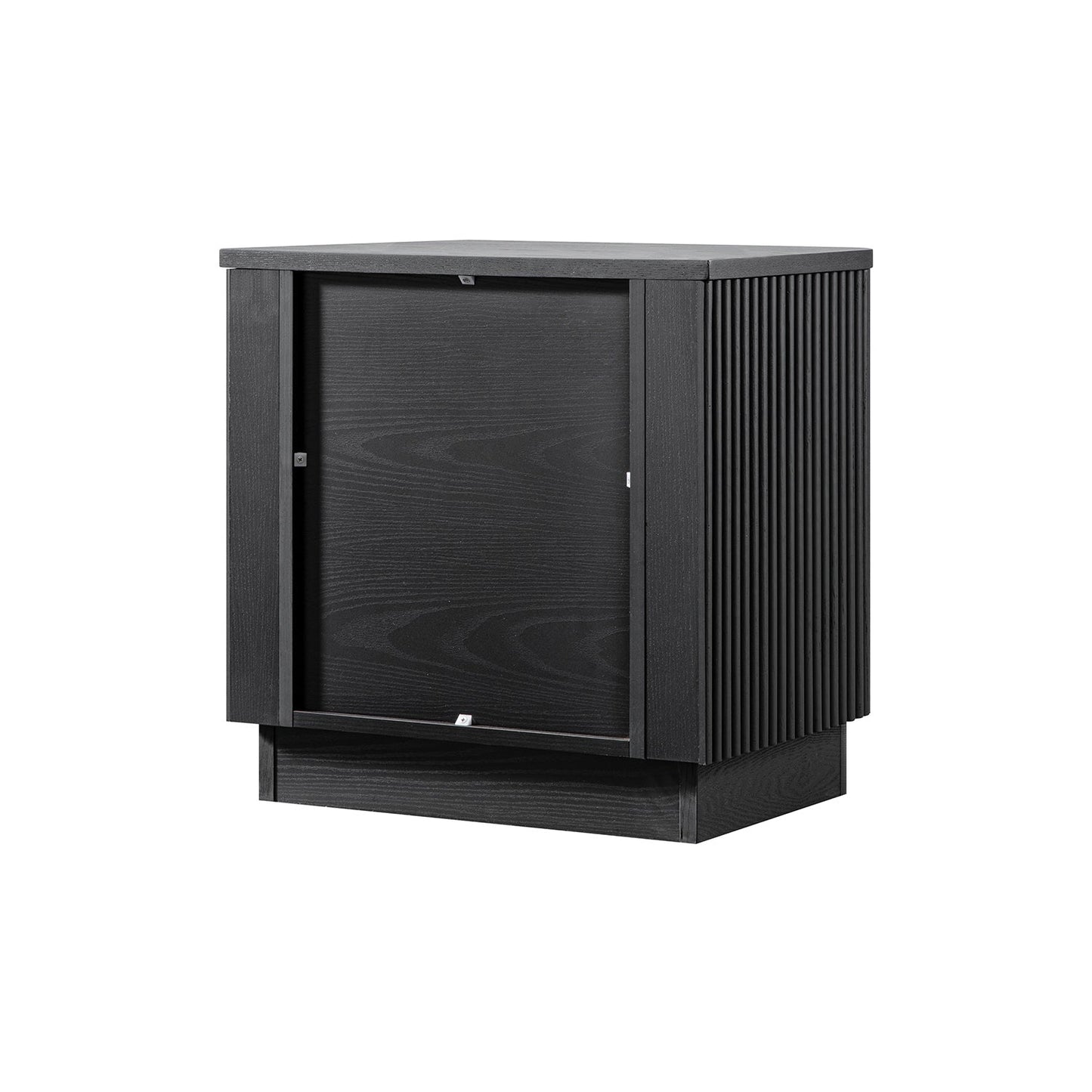 Table de chevet Maru à 1 tiroir, noire