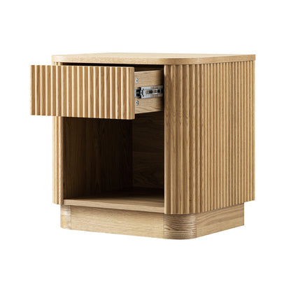 Table de chevet Maru à 1 tiroir, chêne