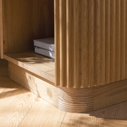 Table de chevet Maru à 1 tiroir, chêne