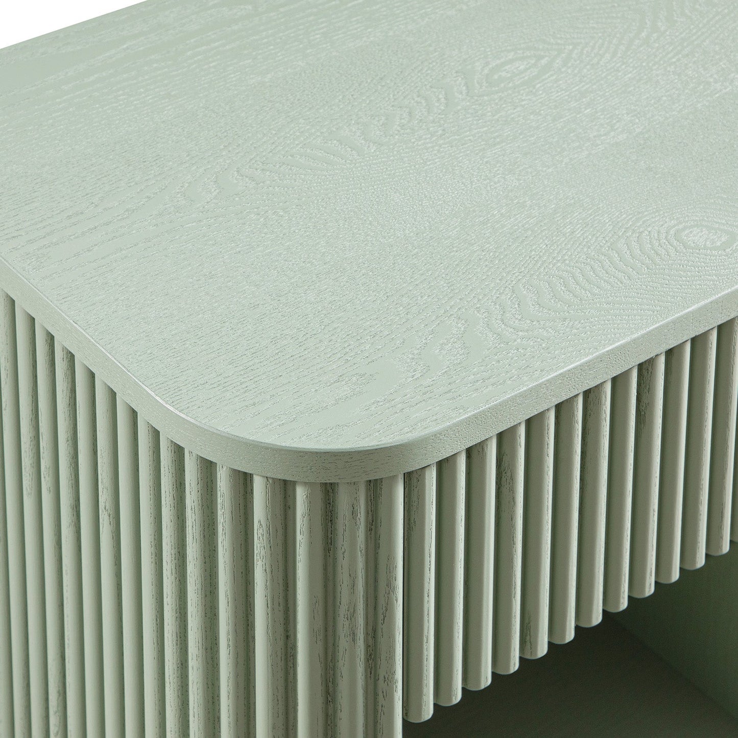 Table de chevet Maru à 1 tiroir, vert sauge