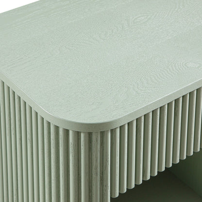 Table de chevet Maru à 1 tiroir, vert sauge