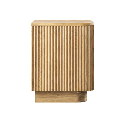 Table de chevet Maru à 2 tiroirs, chêne