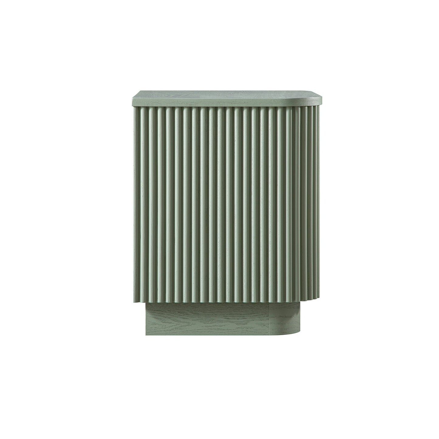 Table de chevet Maru à 2 tiroirs, vert sauge