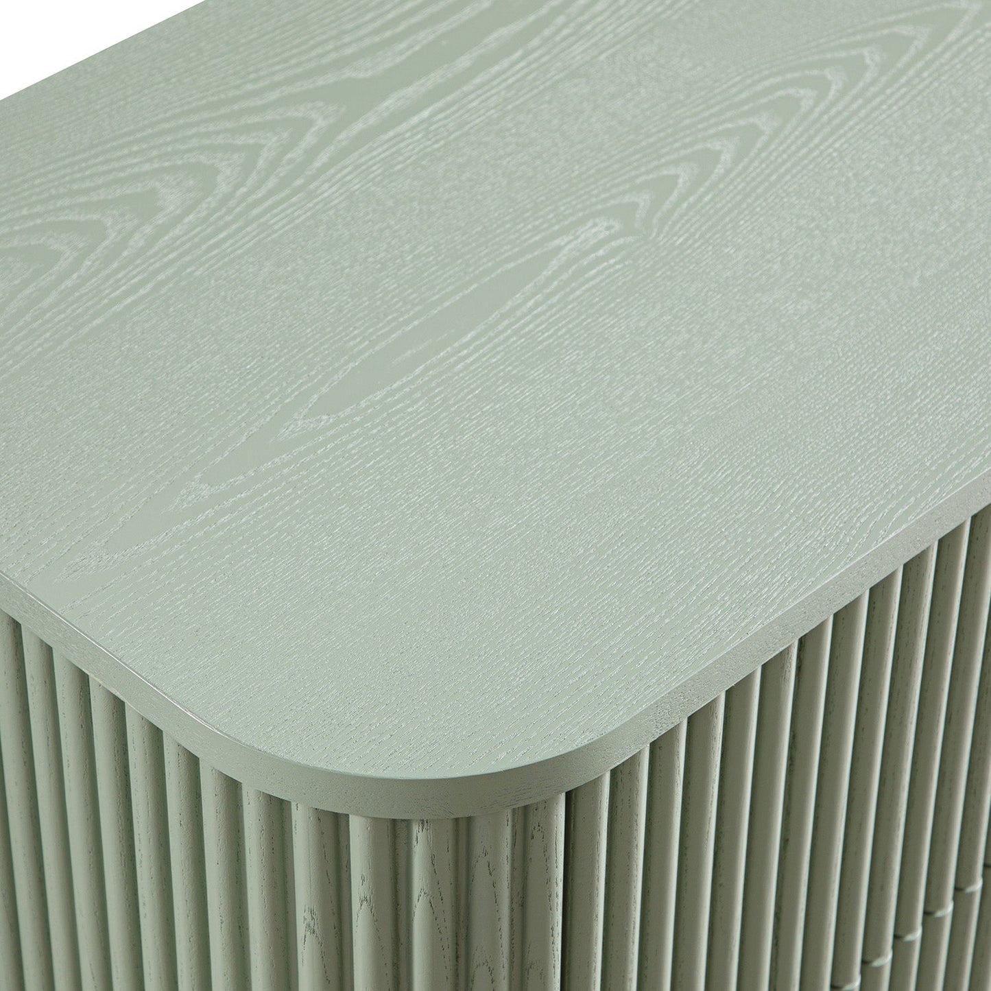 Table de chevet Maru à 2 tiroirs, vert sauge