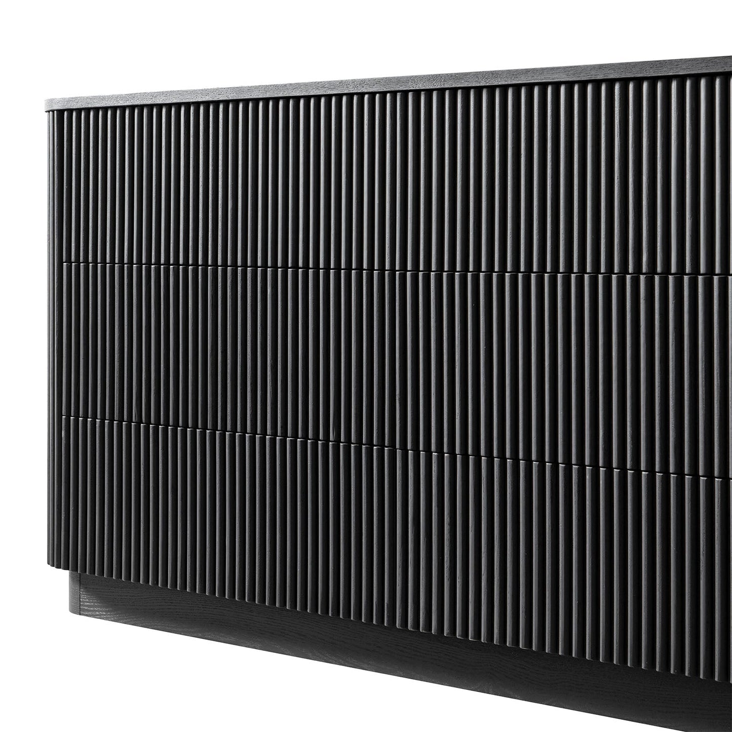 Commode Maru à 6 tiroirs, noire