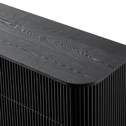 Commode Maru à 6 tiroirs, noire