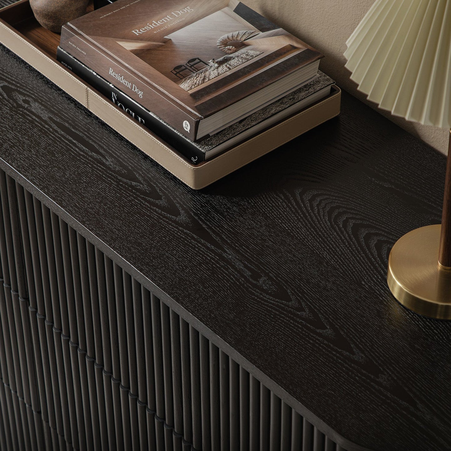 Commode Maru à 6 tiroirs, noire