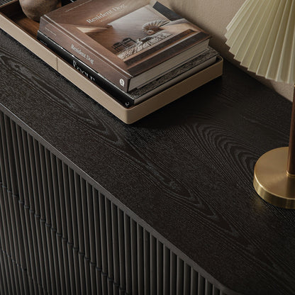 Commode Maru à 6 tiroirs, noire