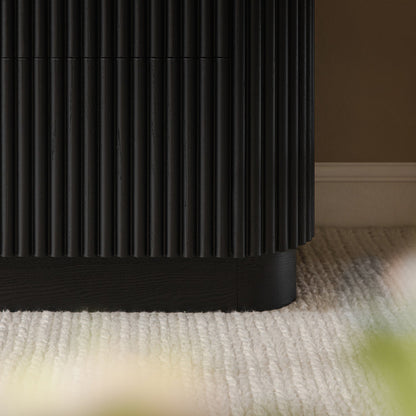 Commode Maru à 6 tiroirs, noire