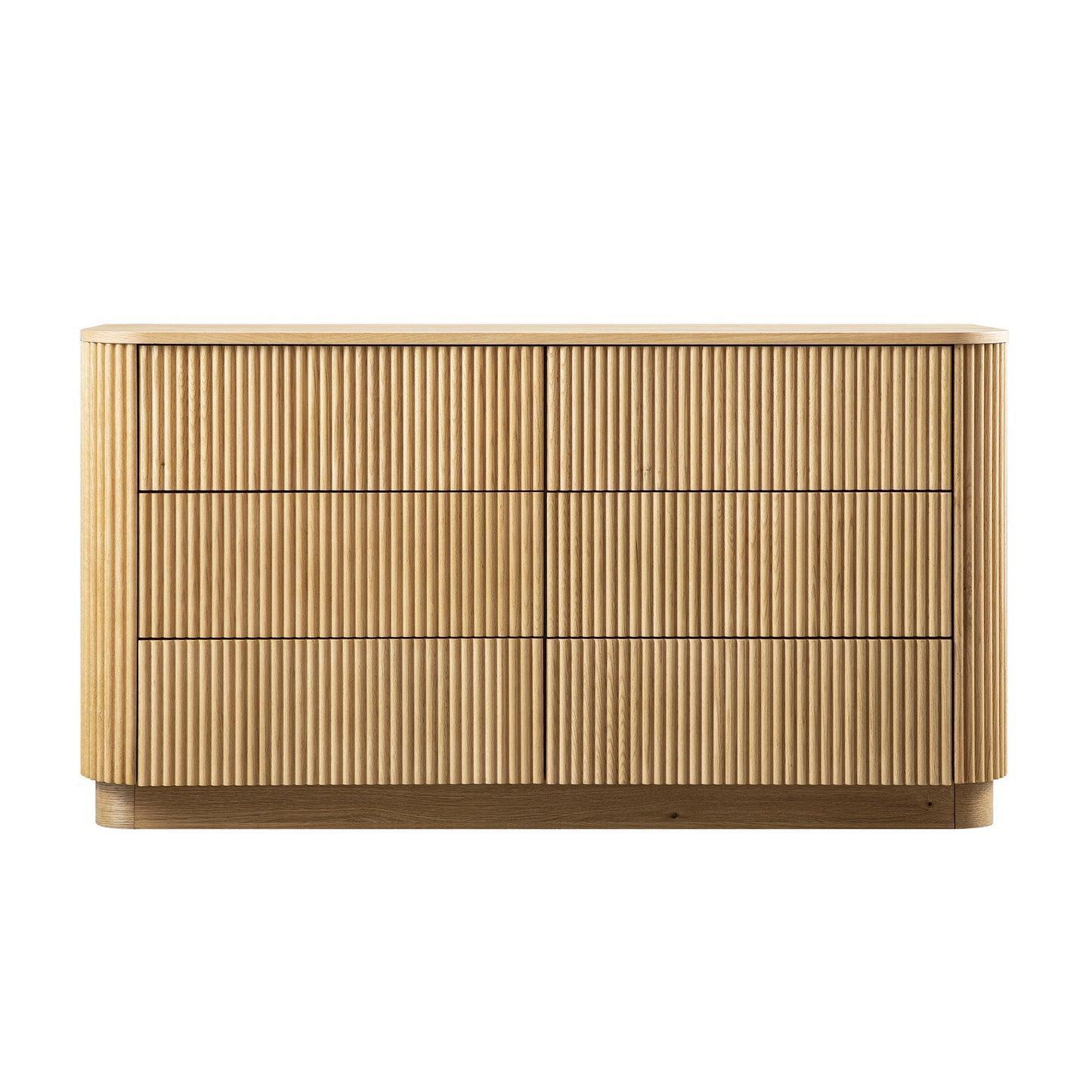Commode Maru à 6 tiroirs, chêne