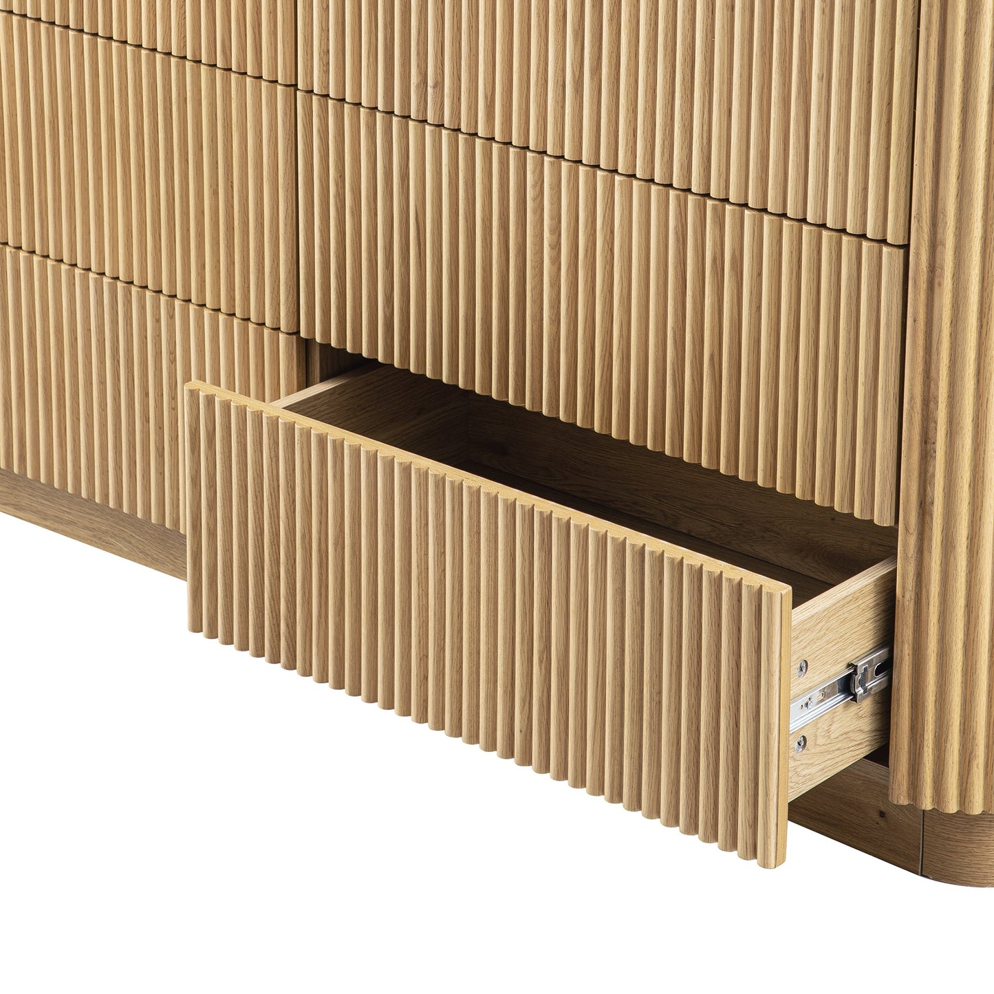 Commode Maru à 6 tiroirs, chêne