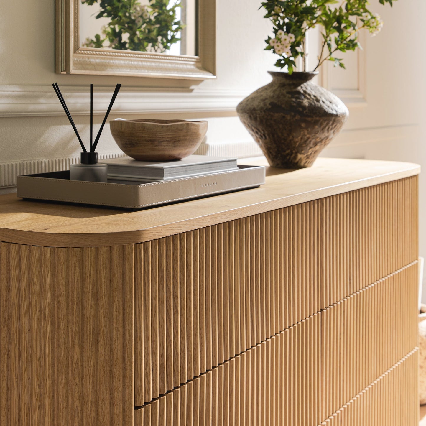 Commode Maru à 6 tiroirs, chêne