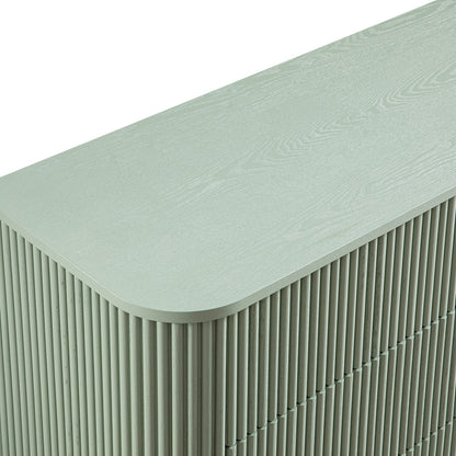 Commode 6 tiroirs Maru, vert sauge