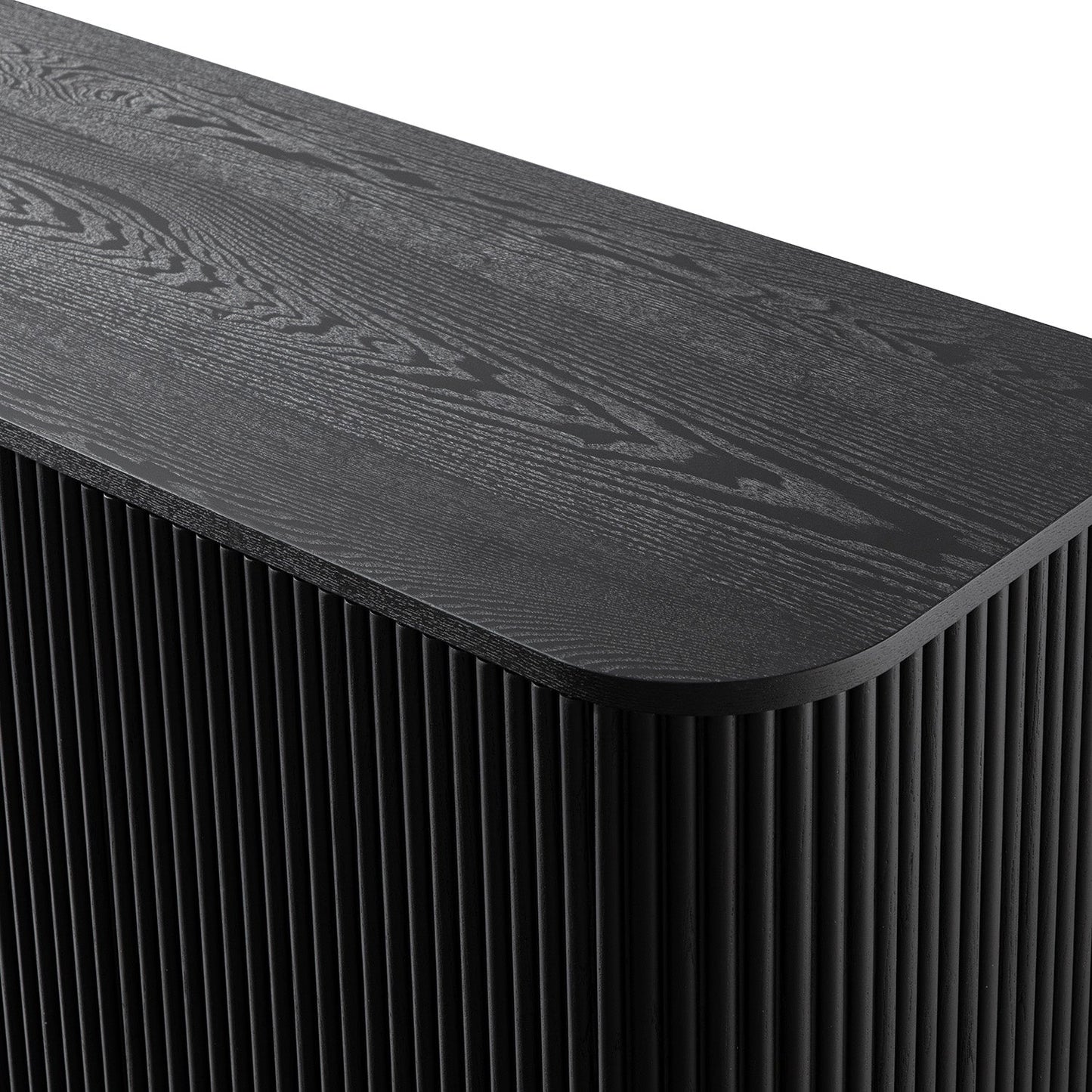 Grand buffet 4 portes Maru, noir