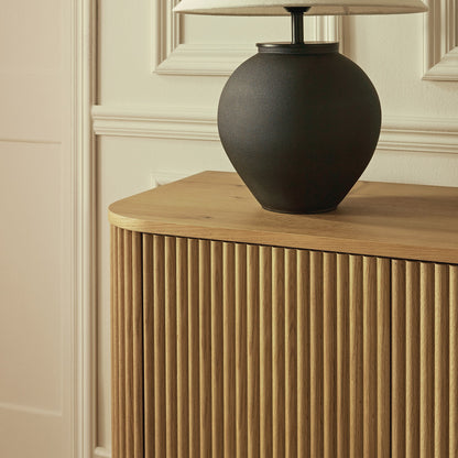 Grand buffet 4 portes Maru, chêne