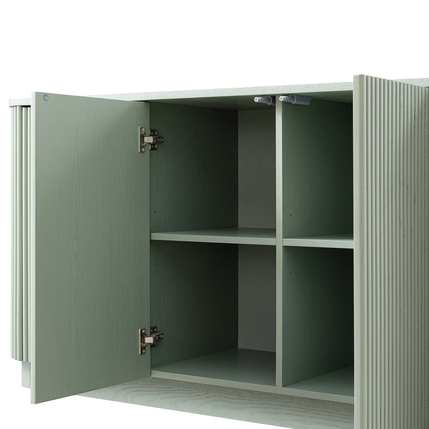 Grand buffet 4 portes Maru, vert sauge