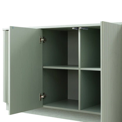 Grand buffet 4 portes Maru, vert sauge