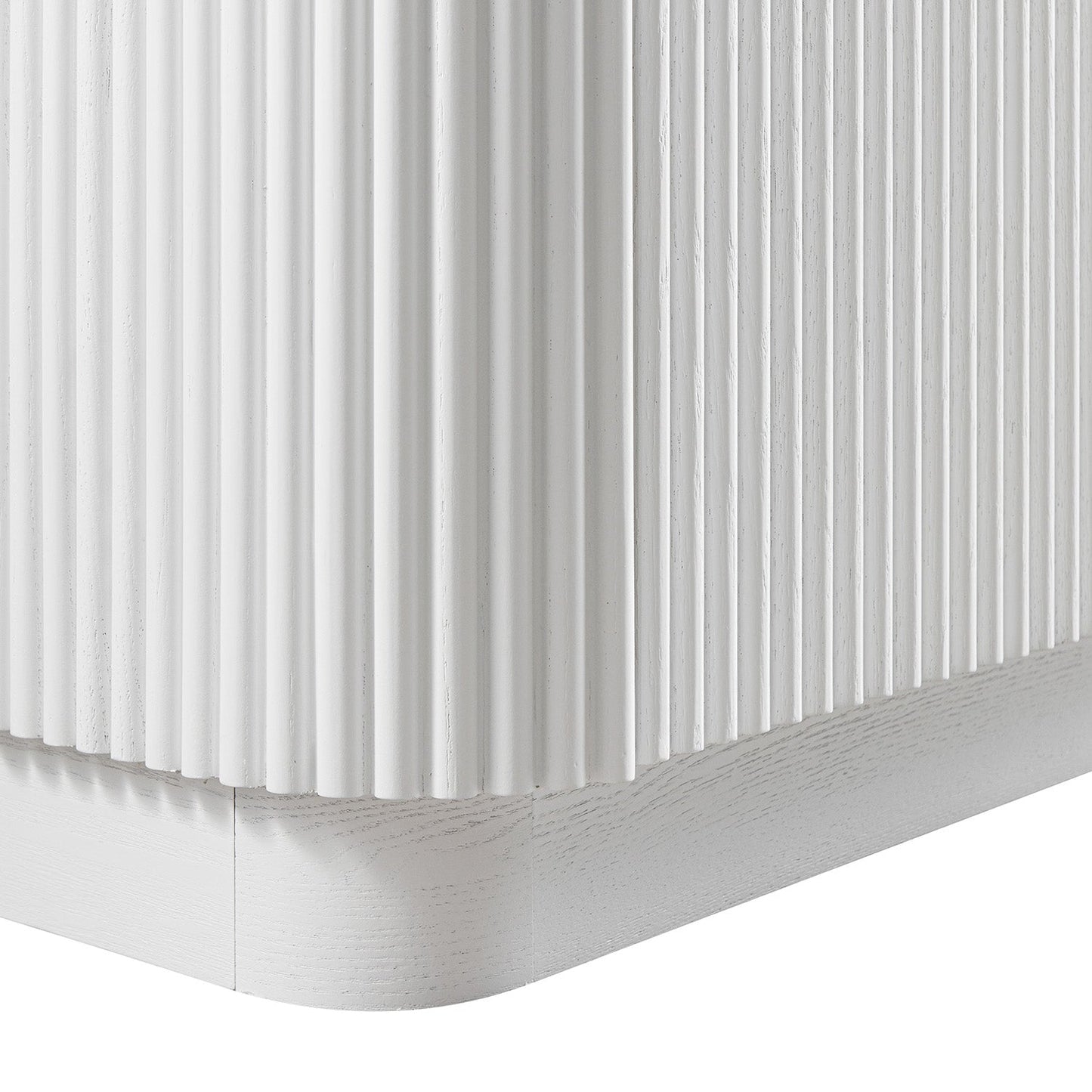 Grand buffet 4 portes Maru, blanc délavé