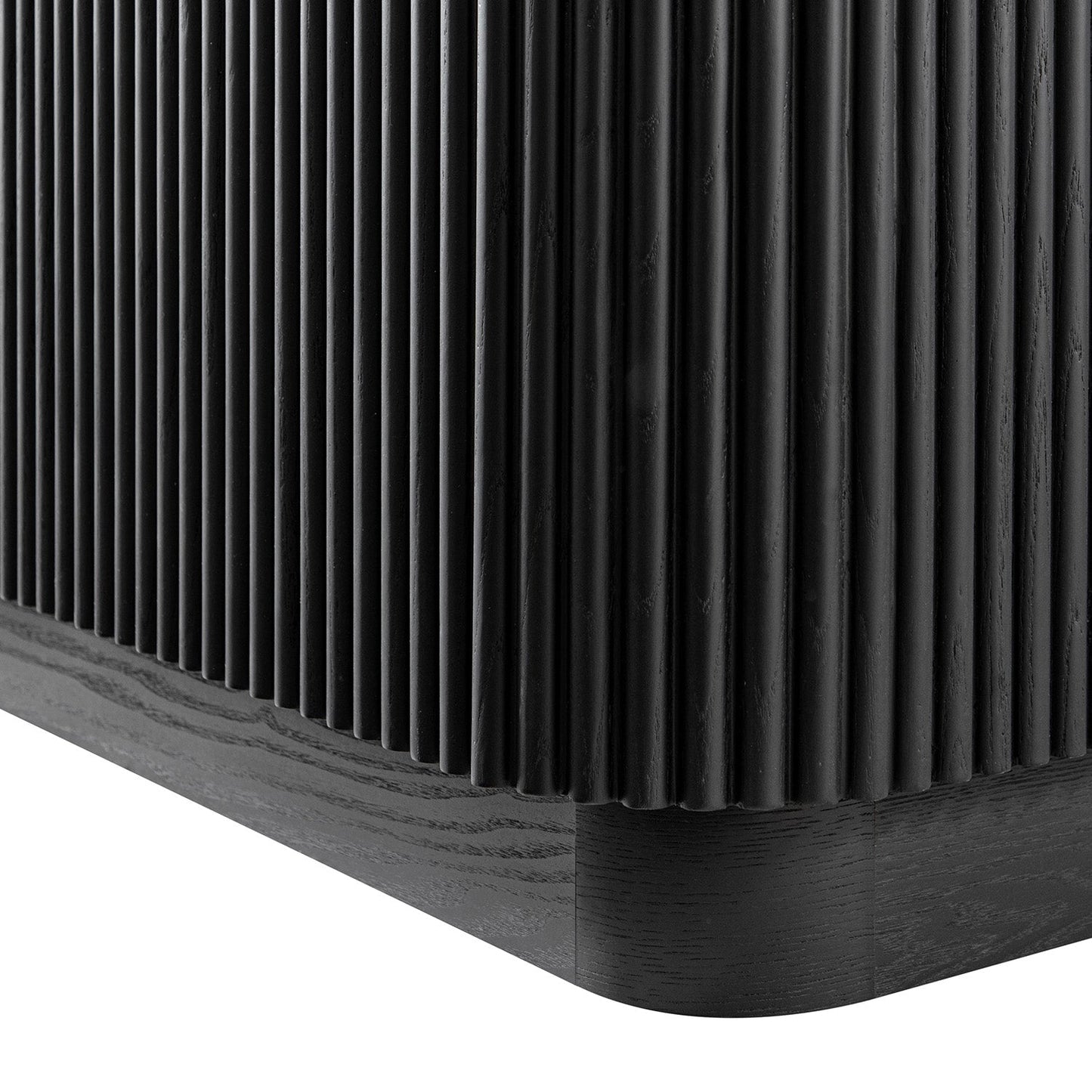 Grand buffet Maru à 2 portes et tiroirs, noir