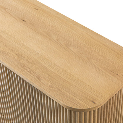 Grand buffet Maru à 2 portes et tiroirs, chêne