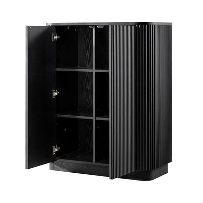 Armoire haute Maru, noire