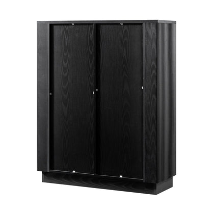 Armoire haute Maru, noire