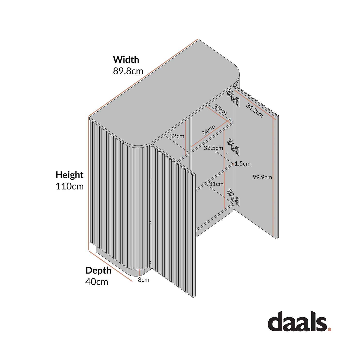 Armoire haute Maru, noire
