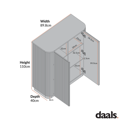 Armoire haute Maru, chêne argenté